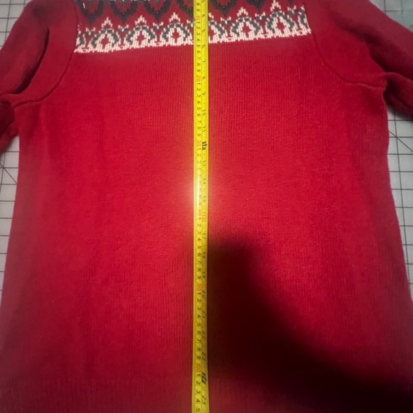 Coldwater Creek Ugly Christmas Sweater Women NWT XL Red and White Cozy Bead - Picture 8 of 10